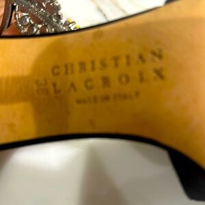 Christian Lacroix evening heels.